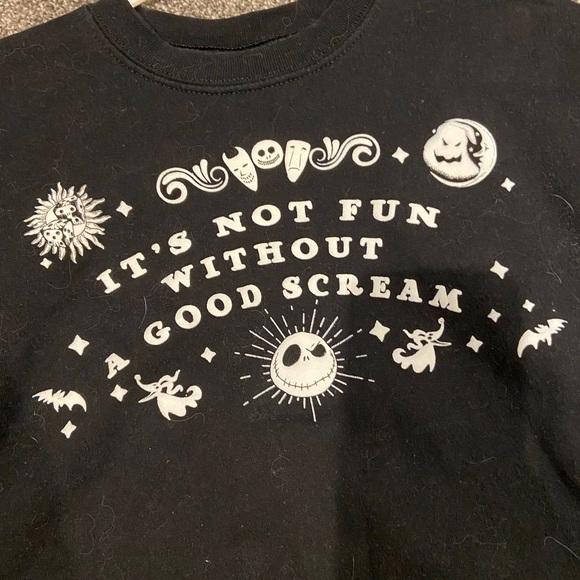 Black Graphic Goth Jack Skellington Shirt - Picture 7 of 7